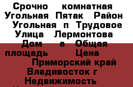 Срочно! 1-комнатная, Угольная, Пятак › Район ­ Угольная, п. Трудовое › Улица ­ Лермонтова › Дом ­ 68а › Общая площадь ­ 33 › Цена ­ 2 500 000 - Приморский край, Владивосток г. Недвижимость » Квартиры продажа   